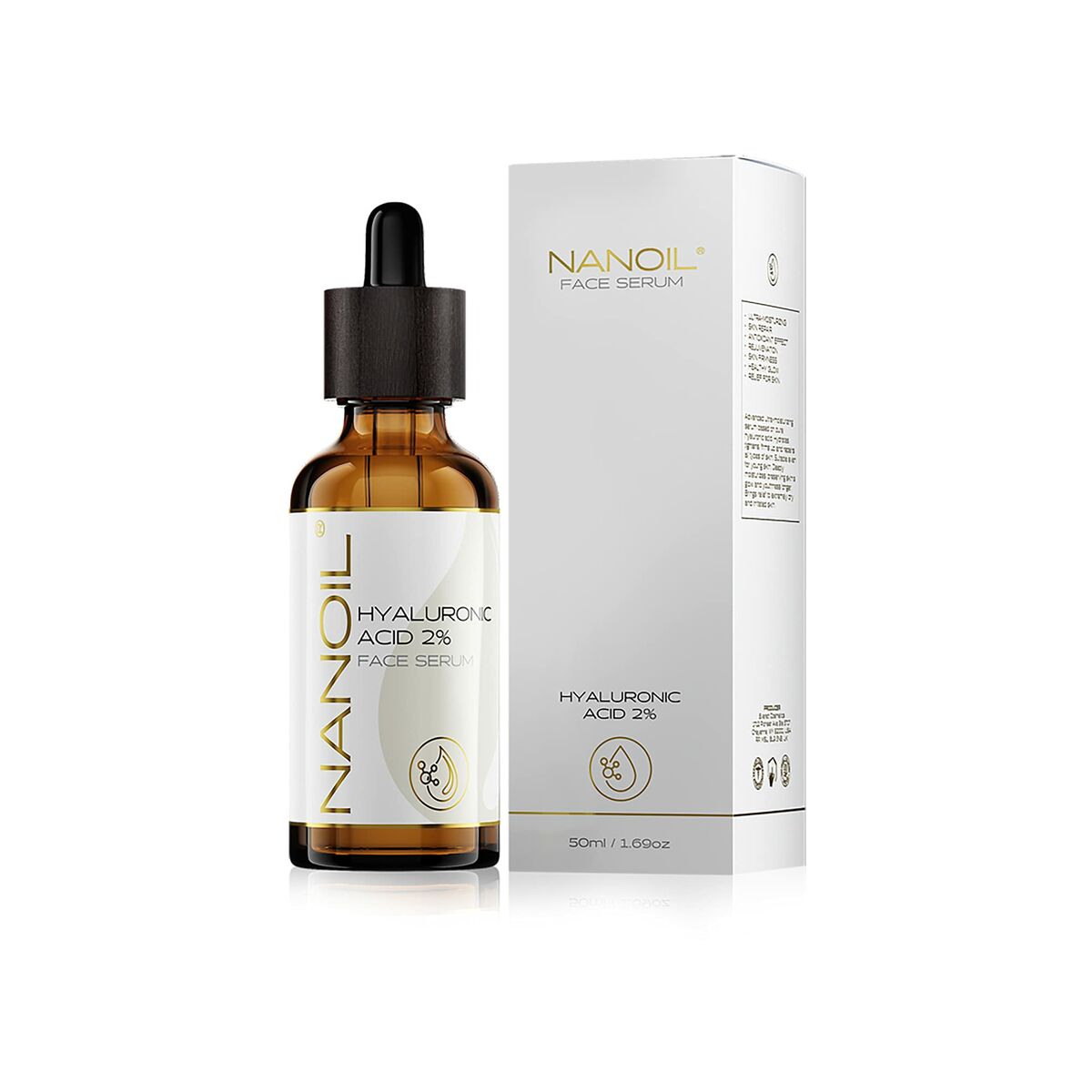 Facial Serium with Hyaluronic Acid Nanoil Face Serum 50 ml-2